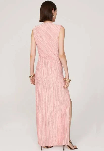 Marina Moscone Foldover Gown-Blush Pink