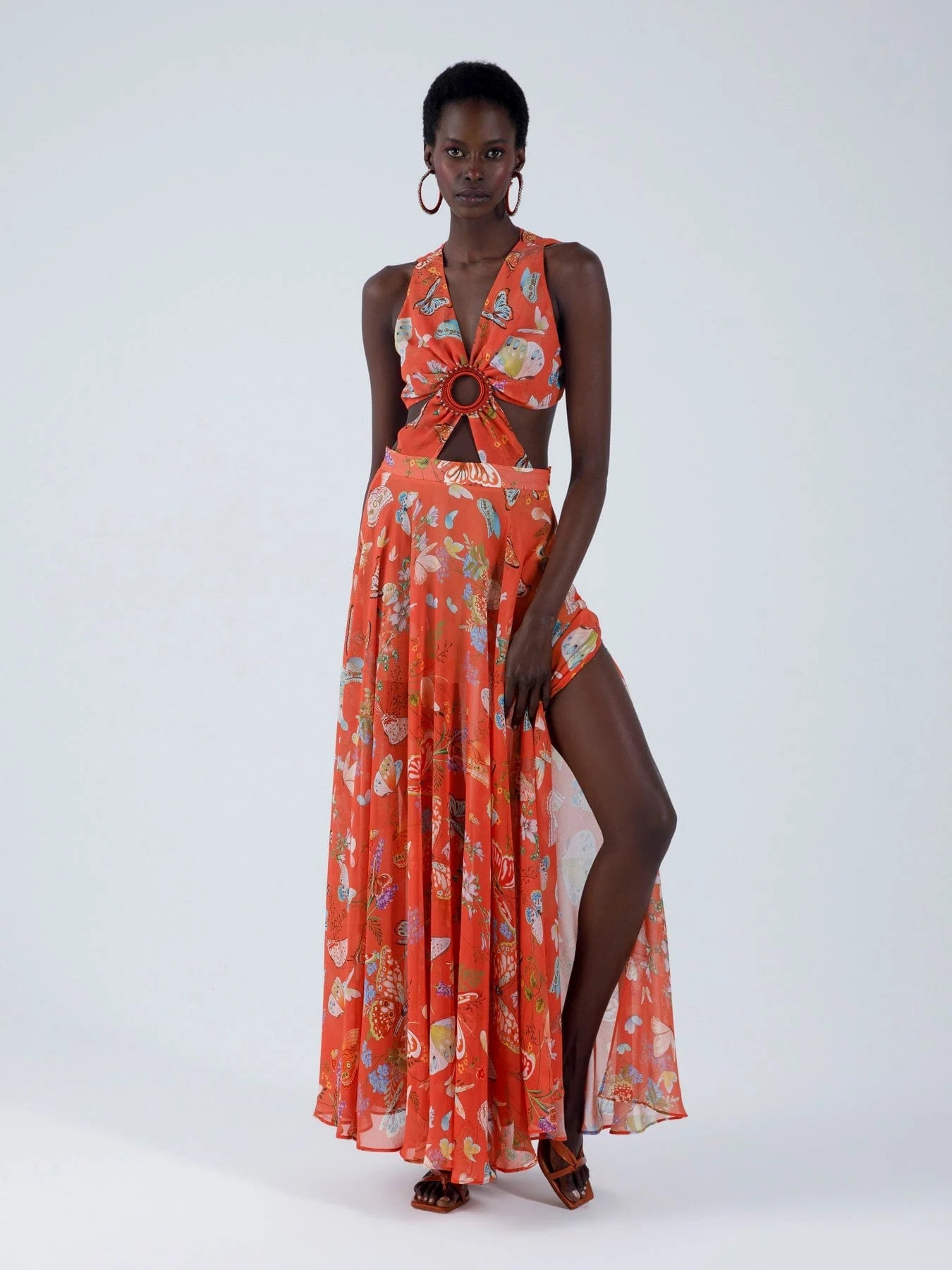 My Beachy Side-Begonia Cut Out Dress