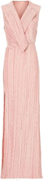 Marina Moscone Foldover Gown-Blush Pink