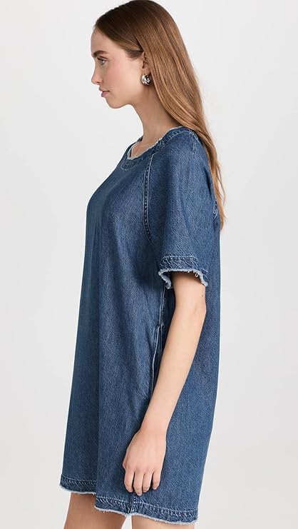 rag & bone Suki Featherweight Justine Shirt Dress-Denim