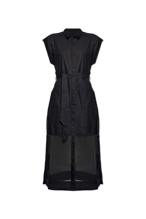 rag & bone Vance Combo Shirtdress with Tie at the Waist