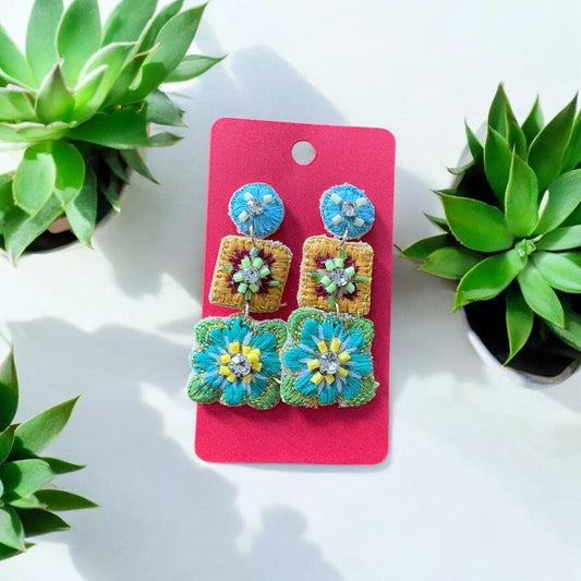 Three Tiered Boho Earrings