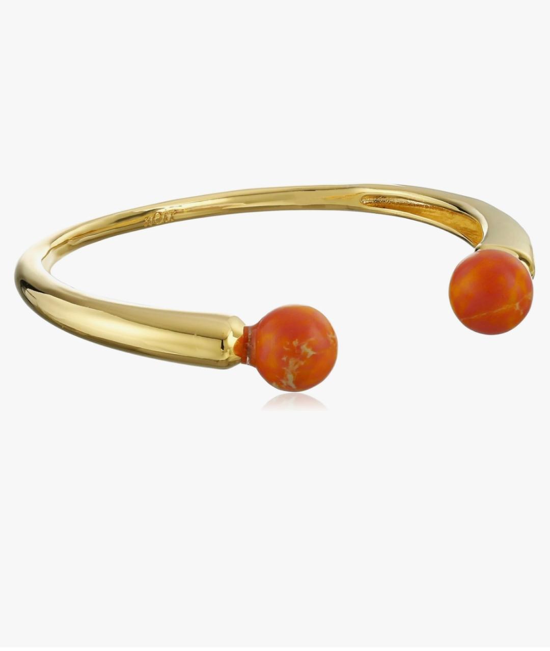 Noir New York-Gold-Plated Cuff Bracelet