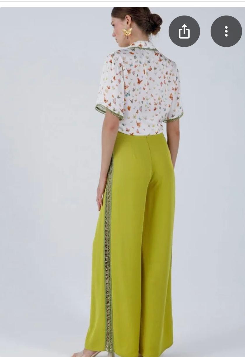 My Beachy Side-Begonia Wide Leg Pant