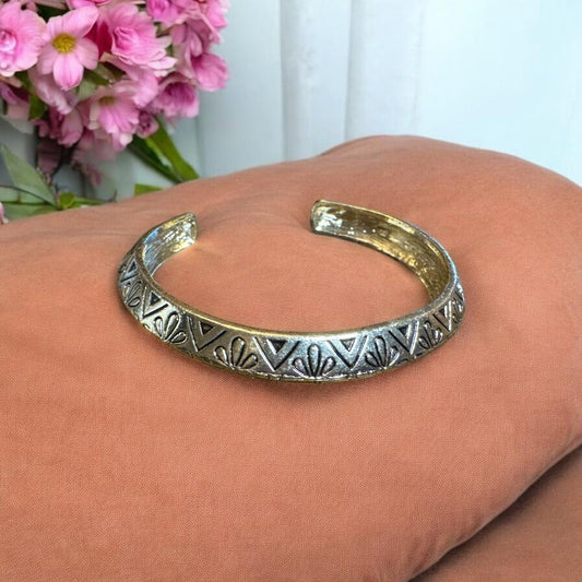 Vintage Inspired Gold Cuff Bracelet