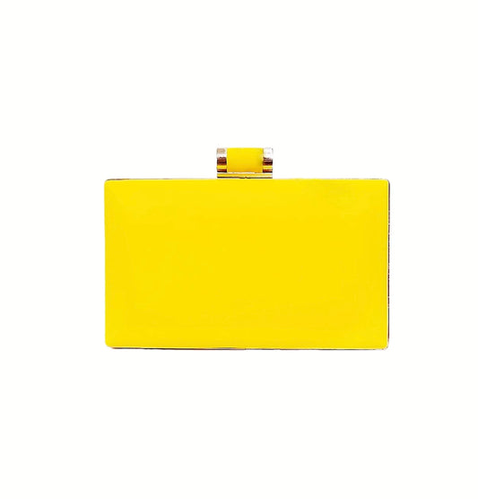 Square Yellow Clutch