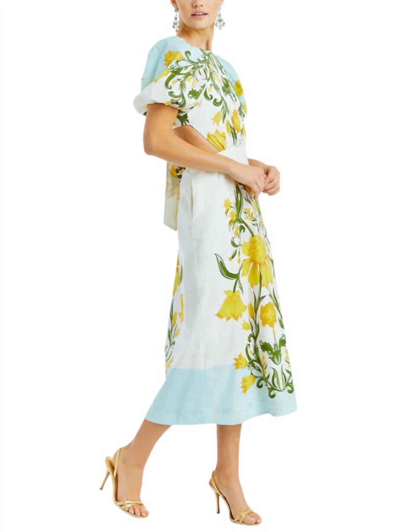 Mestiza New York Eileen Midi-Dress-Multi-Color, Yellow