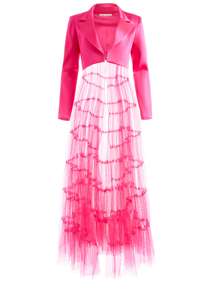 Alice + Olivia Everly Tulle Blazer-Candy