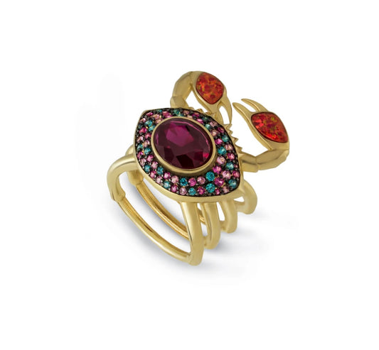 nOir Jewelry-Crab Motif Ring