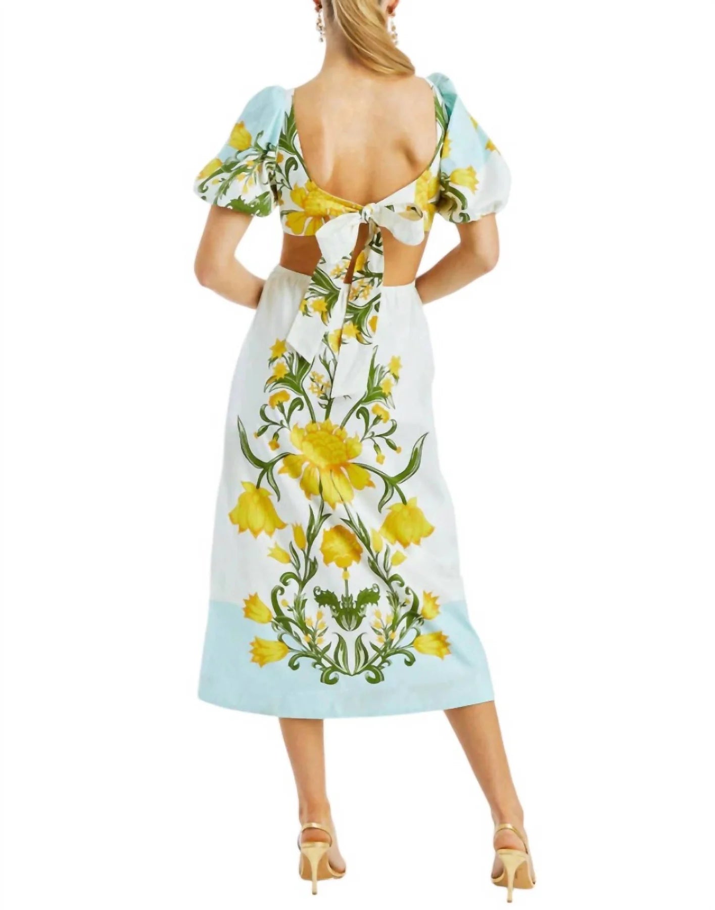 Mestiza New York Eileen Midi-Dress-Multi-Color, Yellow