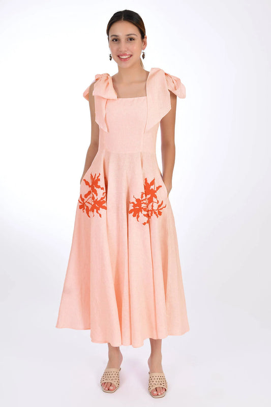 Fanm Mon Nilen Dress-Peach Color