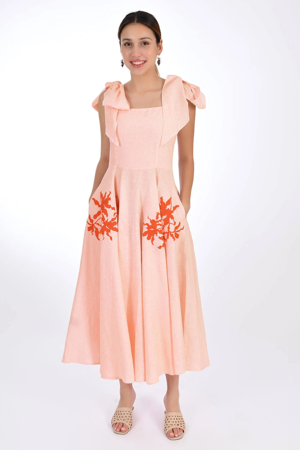 Fanm Mon Nilen Dress-Peach Color