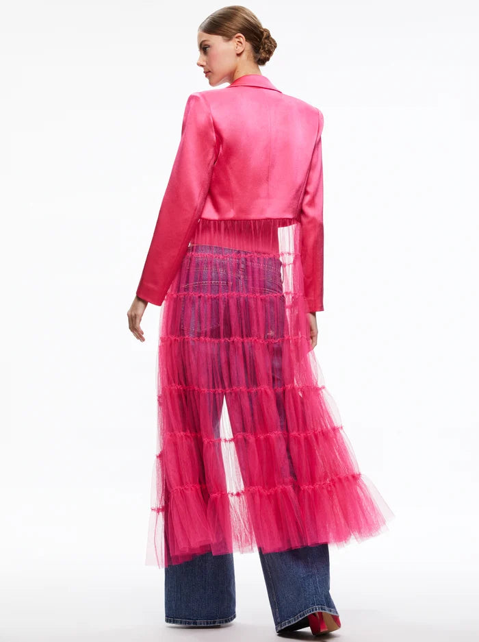 Alice + Olivia Everly Tulle Blazer-Candy