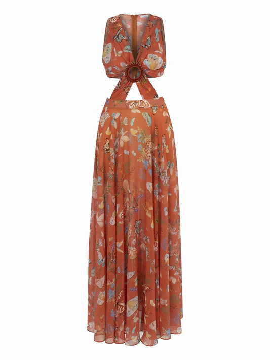 My Beachy Side-Begonia Cut Out Dress
