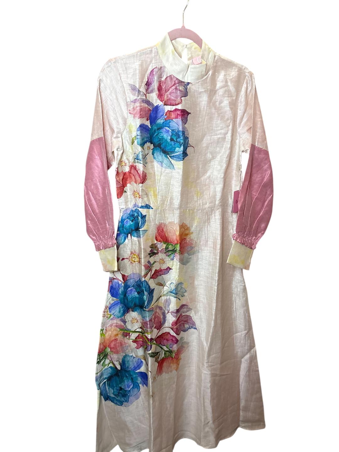 Odette Silk Blend Floral Maxi Dress