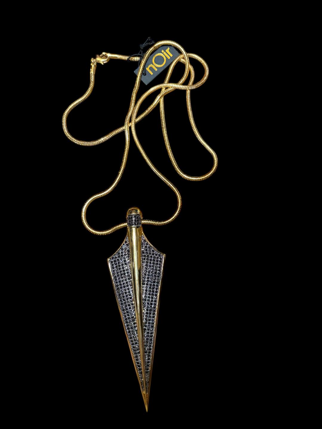 nOir Jewelry-Gold-Plated Onatah Pendant Necklace