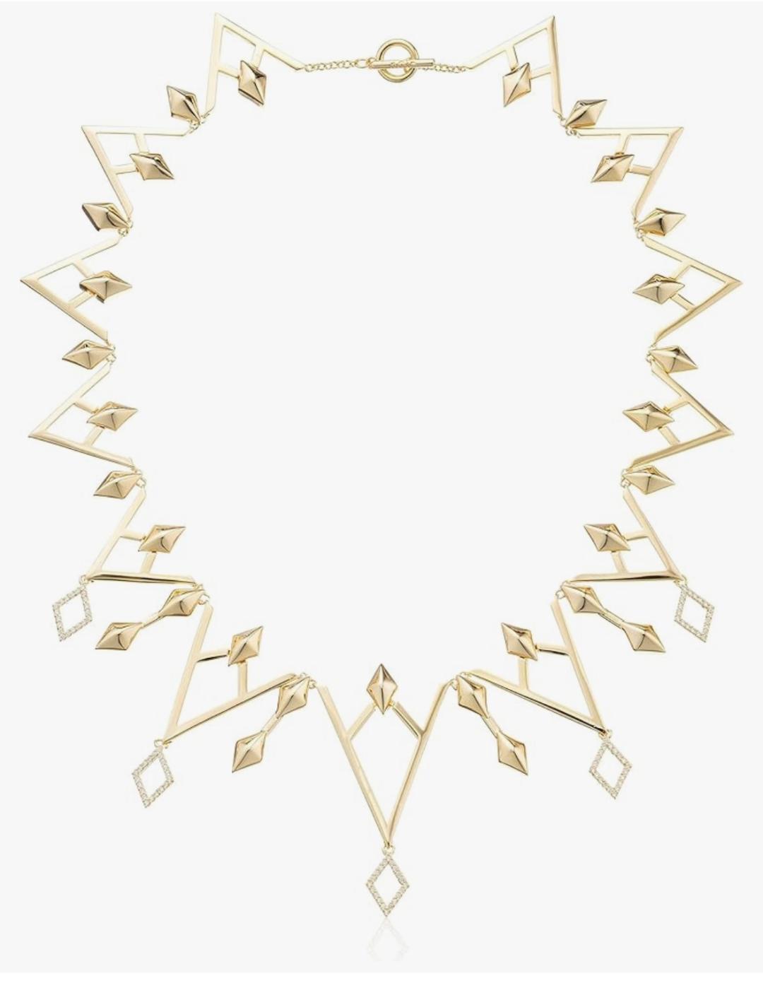 nOir Jewelry-Lafayette Necklace, Gold-Plated