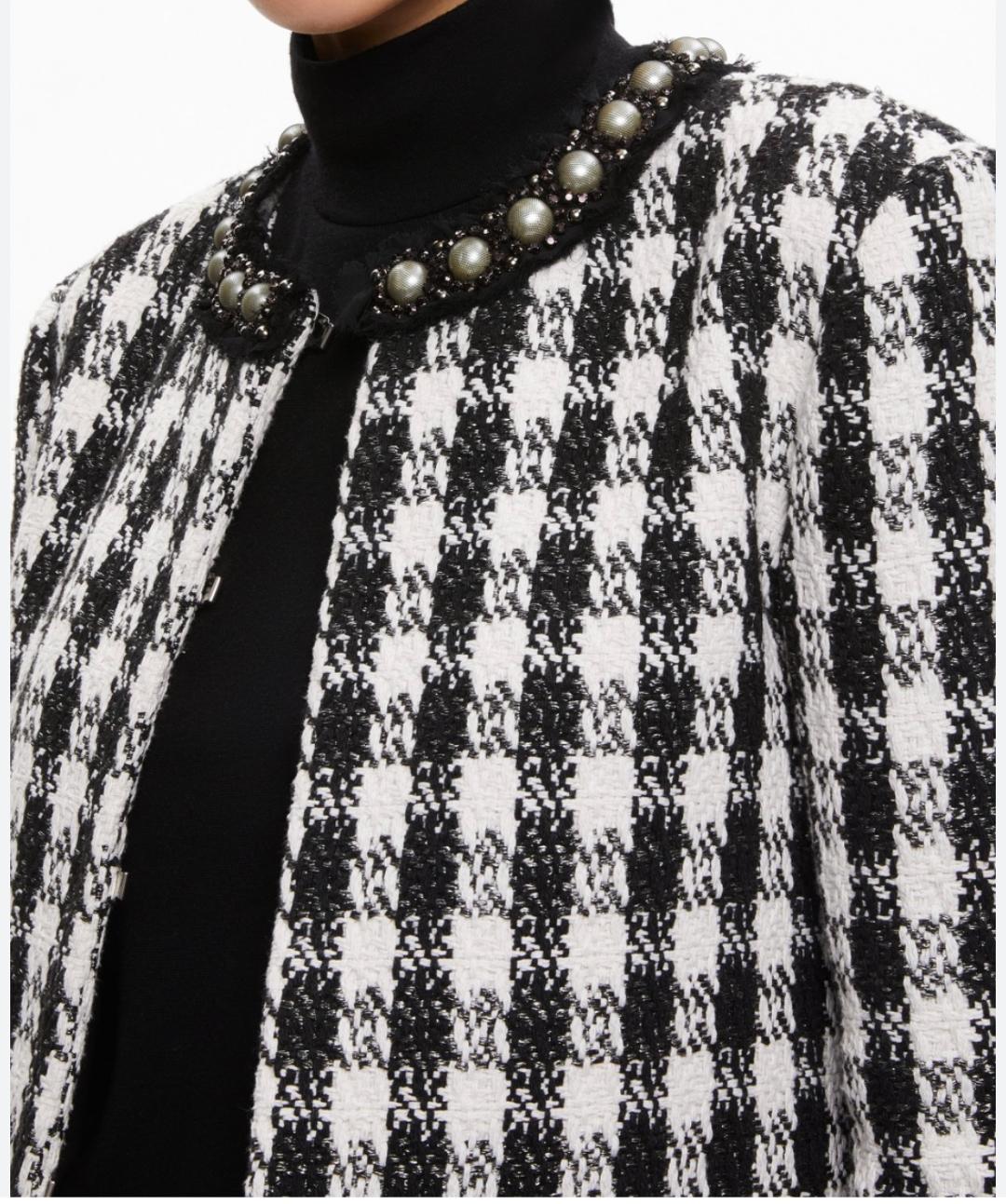 Alice + Olivia Deon Detachable Panel Tweed Jacket